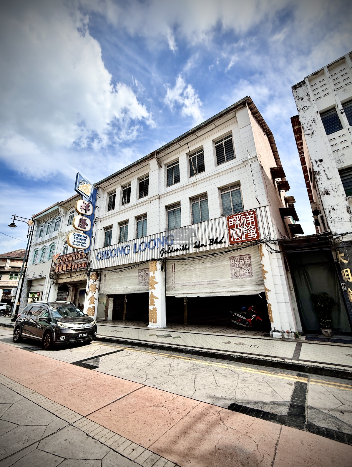 Two Adjoining Heritage Shophouses on Campbell Street in George Town UNESCO.